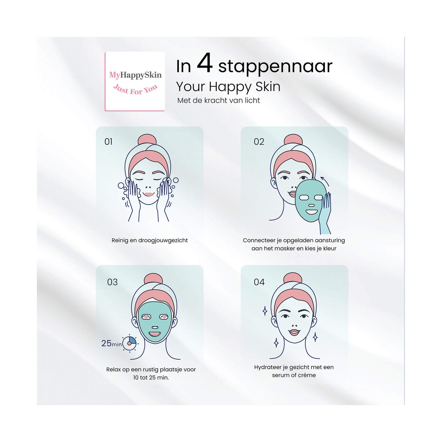 led gezichtsmasker routine
