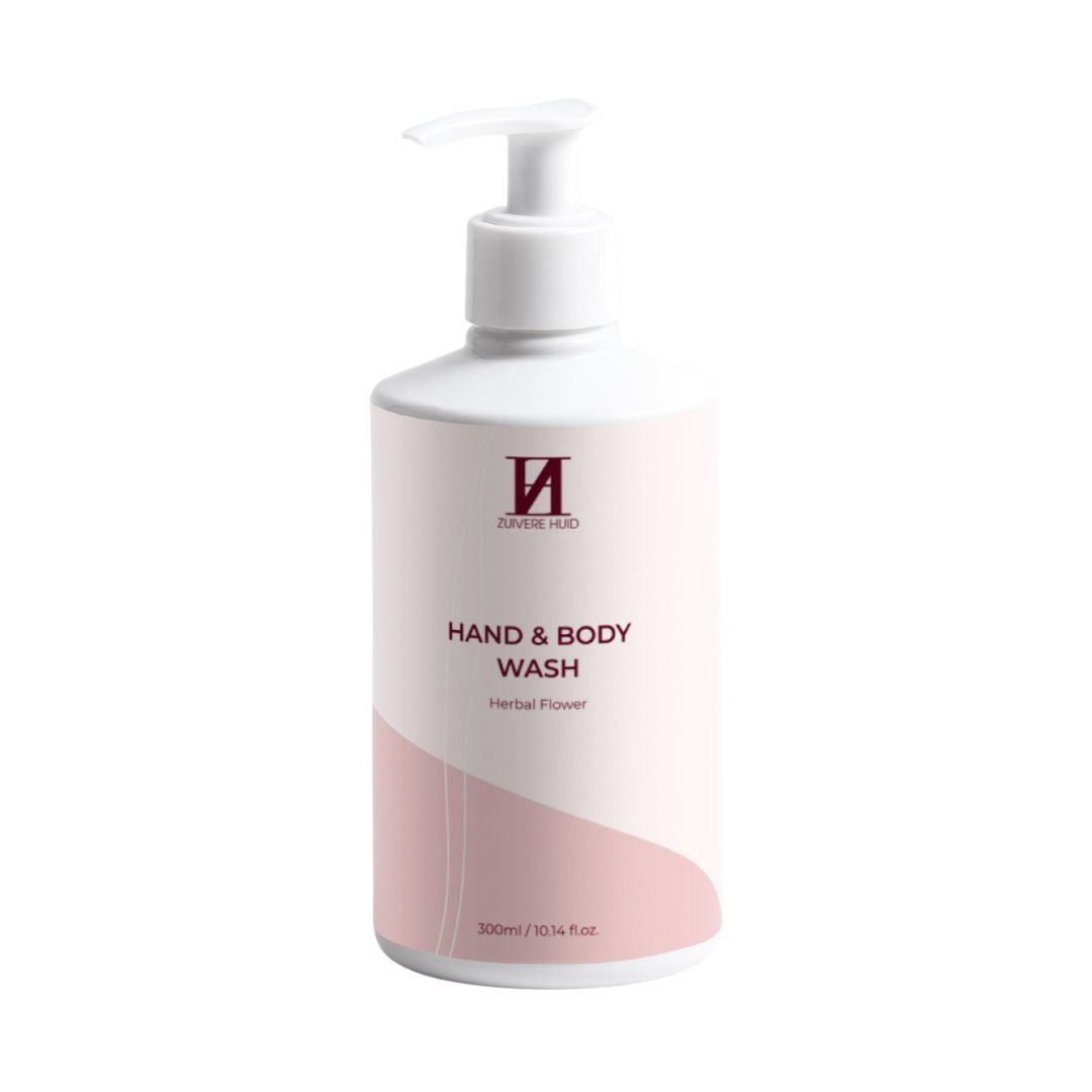Fles 300 ml  Zuivere Huid Vegan Hand en douchegel, geschikt voor alle huidtypes